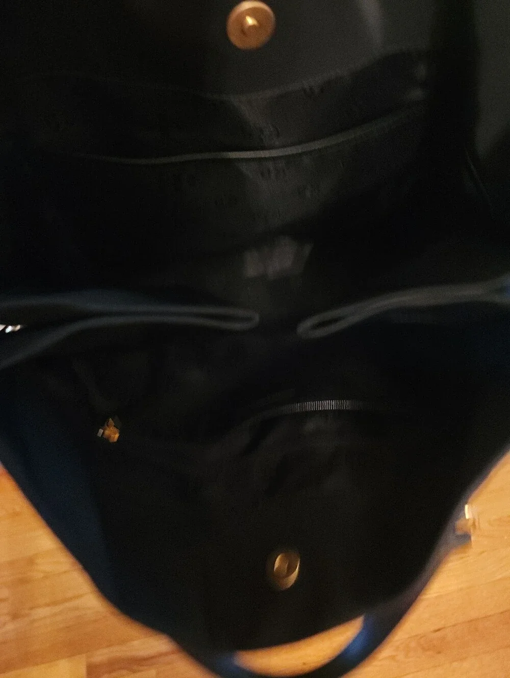 Tory Burch Ella Black Logo Nylon Tote